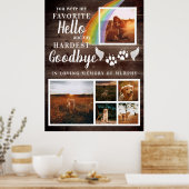 Poster Empreintes de pattes rustiques Personnalisé Pet Ph (Cuisine)