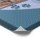 Poster Empreintes de pattes sur My Heart - Blue Dog Memor (Coin)