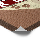 Poster Empreintes de pattes sur My Heart - Mémorial Brown (Coin)