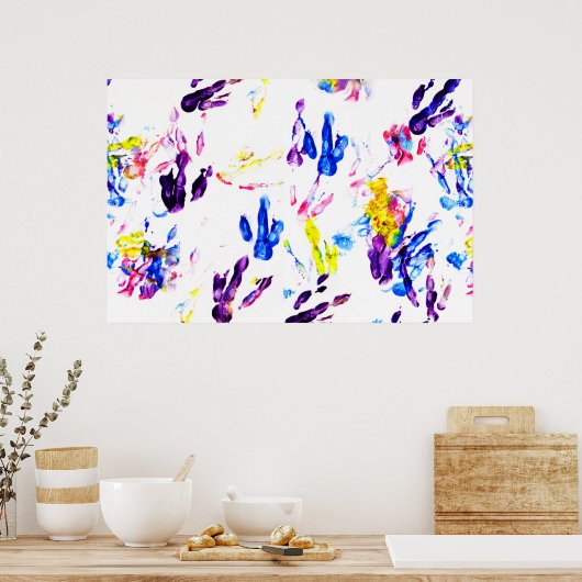 Poster empreintes de pingouin (Cuisine)