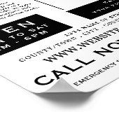 Poster Empreintes modernes, Clinique Podiatriaire, Podiat (Coin)