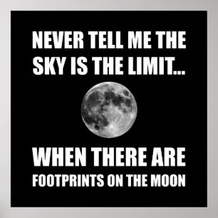 Poster Empreintes Sur La Lune