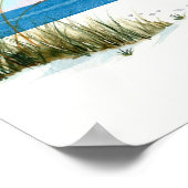 Poster Empreintes sur la plage (Coin)