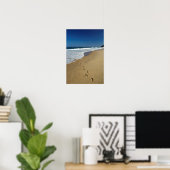 Poster Empreintes sur la plage, Mabibi, Thongaland (Bureau à domicile)