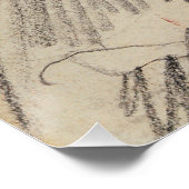 Poster Empress Eugénie (craie noire et rouge) (Coin)