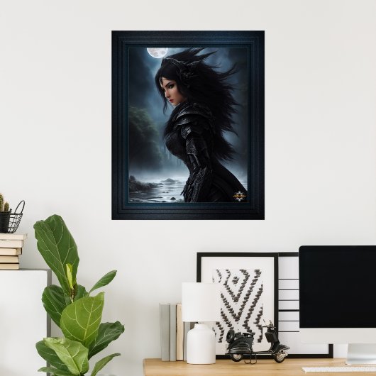 Poster Empress Vampire Hunter AI Concept Art par Xzendor7 (Bureau à domicile)