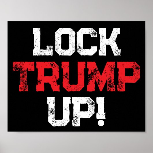 Poster Emprisonnez Trump Politique (Devant)