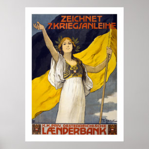 Poster Emprunt de guerre autrichien 7 (blanc)