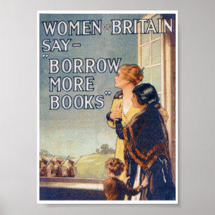 Poster Empruntez plus de livres