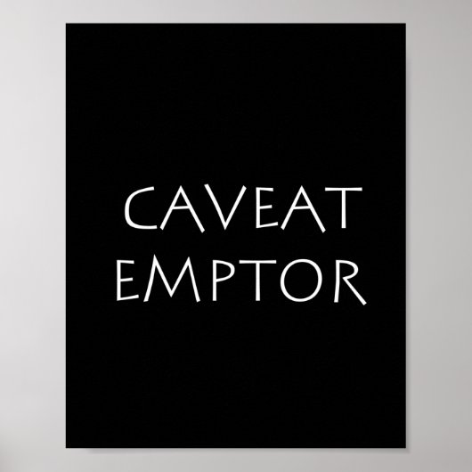 Poster Emptor Caveat (Devant)