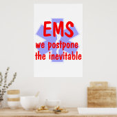 Poster EMS-Nous repoussons l'affiche incontournable (étoi (Cuisine)