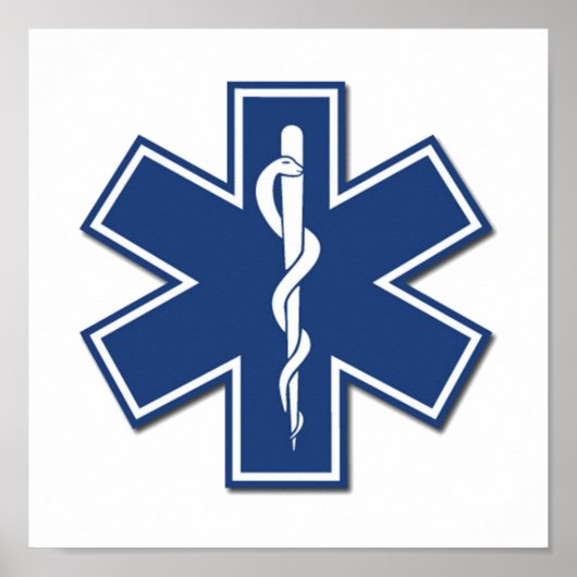 Poster EMS Star of life (Devant)