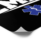 Poster EMS Urgence Futur EMT Ambulance étudiante (Coin)