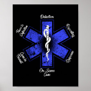 Poster EMT Paramedic EMS Emergency