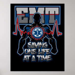 Poster EMT Saving One Live at a Time