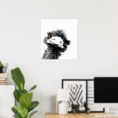 Poster Emu - Stylet et encre (Bureau à domicile)