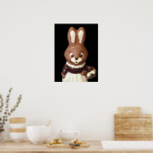 Poster en 3D Bunny de Pâques (Cuisine)