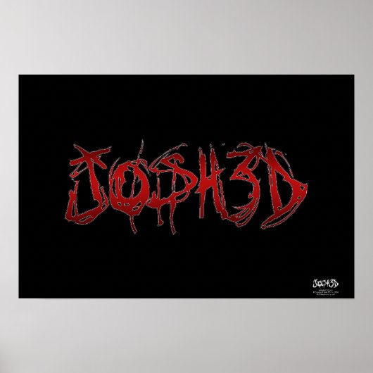Poster en 3D Josh (Devant)