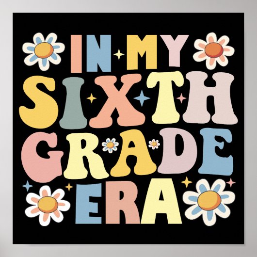 Poster En 6e Année, Retour À L'École (Devant)