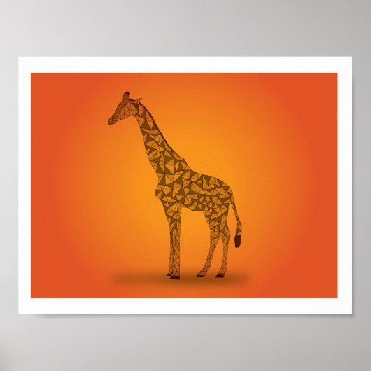 Poster En Afrique - Giraffe (Devant)