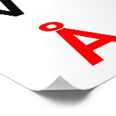 Poster en alphabet danois (Coin)