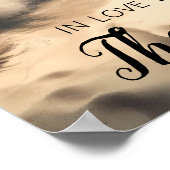 Poster En amour avec la mer | Art tropical (Coin)