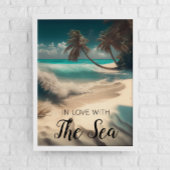 Poster En amour avec la mer | Art tropical
