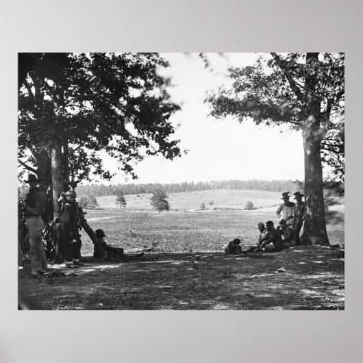 Poster En attente de guerre, 1862 (Devant)