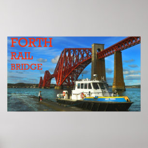 Poster en avant pont en rail