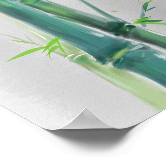 Poster en bambou Couples d'Épervier en encre (Coin)