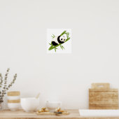 Poster en bambou Panda Bear (Cuisine)
