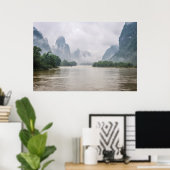 Poster En bas du fleuve Yangshuo (Bureau à domicile)