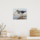 Poster en bécasseau tacheté Art pour oiseaux Impri (Cuisine)