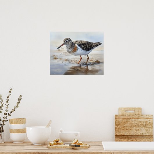Poster en bécasseau tacheté Art pour oiseaux Impri (Cuisine)