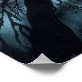 Poster en bois foncé et profond Imprimer Mur Art (Coin)