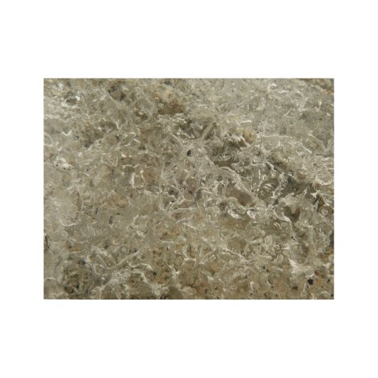 Poster En Bois Glace glaciaire Texture nature Abstraite (Devant)
