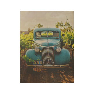 Poster En Bois Poster sur le bois de camion Vintage