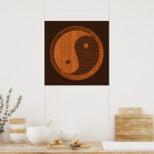 Poster en bois Yin Yang (Cuisine)