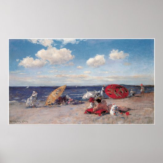 Poster En bord de mer, 1892 (Devant)