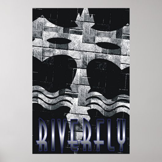 Poster en briques de Riverfly (Devant)