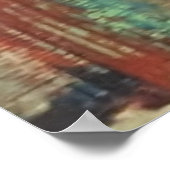 Poster En cage. Anxiété, frustration, art acrylique Tapis (Coin)