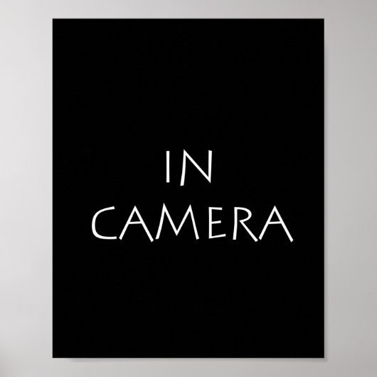 Poster En caméra (Devant)