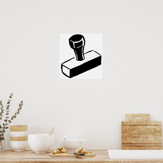 Poster en caoutchouc (Cuisine)