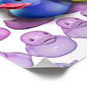 Poster en caoutchouc Duckies, Imprimés (Coin)