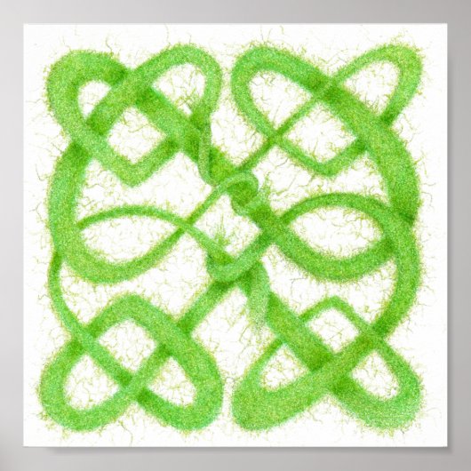 Poster en CELTIC VERT KNOT Imprimer (Devant)