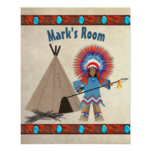POSTER EN CHEF INDIEN POUR ENFANTS - PERSONNALISER