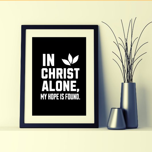 Poster En Christ seul" Bold Hope Inspiration