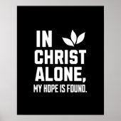 Poster En Christ seul" Bold Hope Inspiration (Devant)