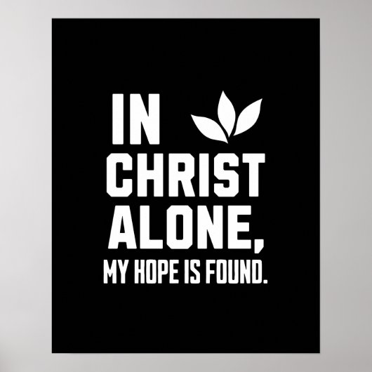 Poster En Christ seul" Bold Hope Inspiration (Devant)