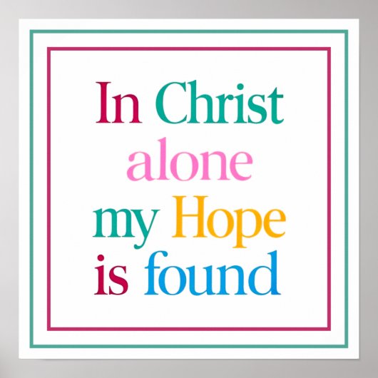 Poster En Christ seul est mon espérance (Devant)